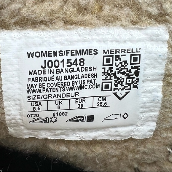 Merrell Gray Juno Bluff Polar Waterproof Ankle Boots Size 8.5 Women's - Picture 2 of 8